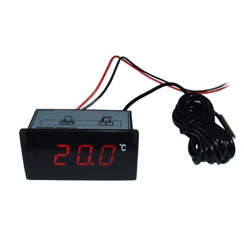 Ringder PT-6 Termometr cyfrowy czerwony 12V