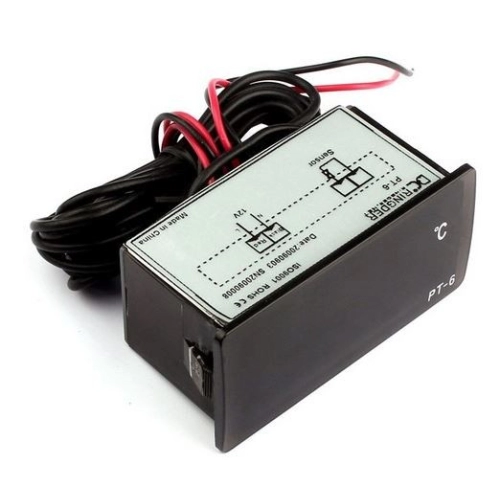 Ringder PT-6 Termometr cyfrowy czerwony 12V