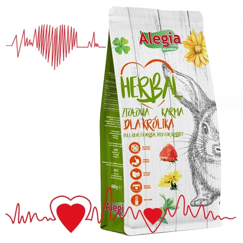 Alegia - Herbal Królik - ziołowy pokarm 600g