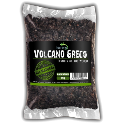 Terrario Volcano Greco 2kg - podłoże pustynne czarne