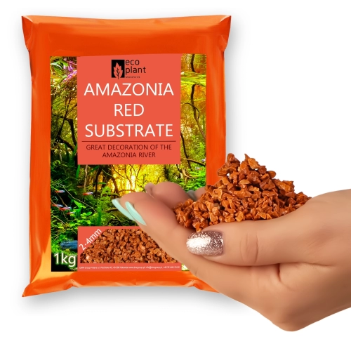 Eco Plant Amazonia Red 1kg - żwir pomarańczowy 2-4mm