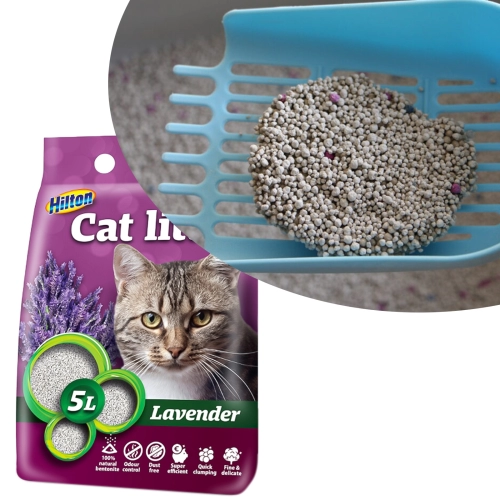 Hilton Cat Litter Lavender - lawendowy żwirek bentonitowy dla kota 5l