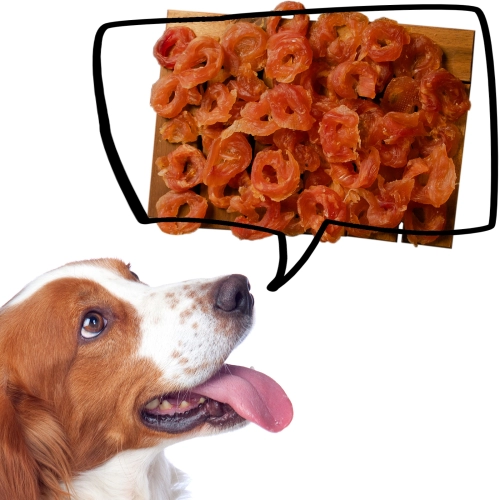 Hilton Miękkie Krążki z Kury 0,5kg - przysmak dla psów 