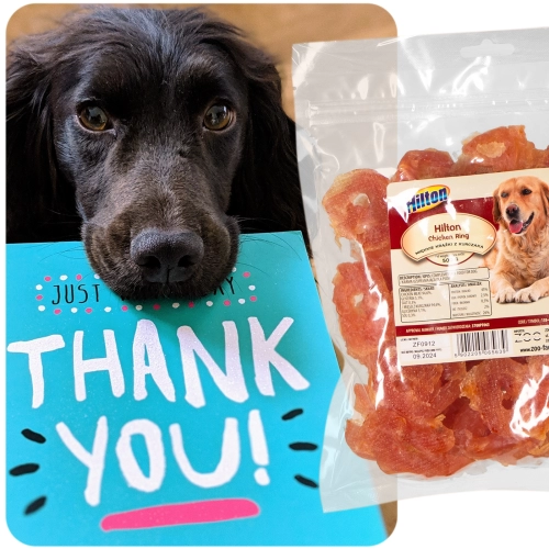 Hilton Miękkie Krążki z Kury 0,5kg - przysmak dla psów 