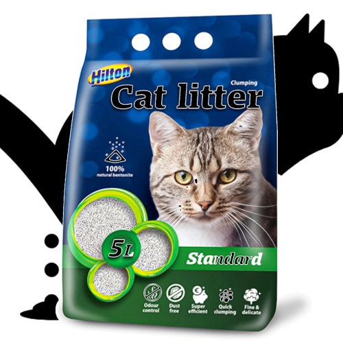 Hilton Cat Litter Standard - żwirek bentonitowy dla kota 5l