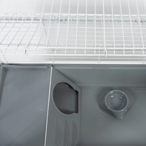 OiiBO SR0091 - klatka z wybiegiem dla królika 89x46x61cm