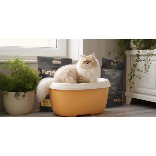 Catario Purrfully Premium - żwirek silikonowy dla kota 3,8L - 80 sztuk