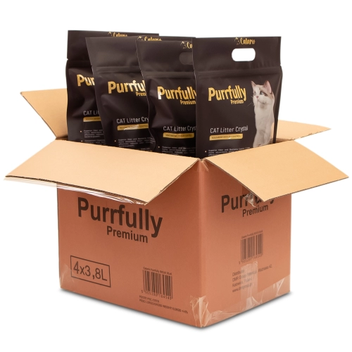 Catario Purrfully Premium - żwirek silikonowy dla kota 3,8L - 80 sztuk