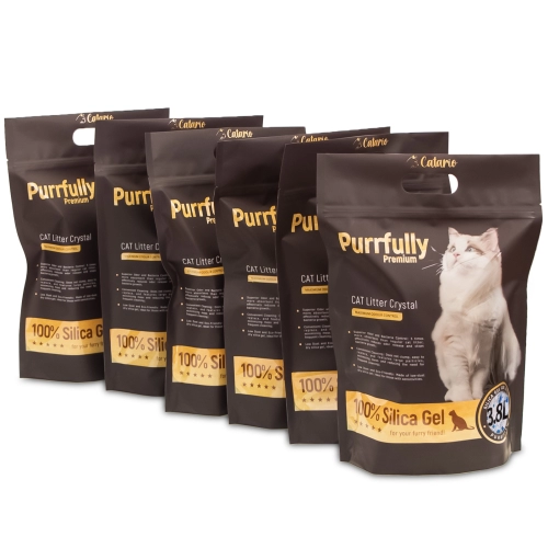 Catario Purrfully Premium - żwirek silikonowy dla kota 3,8L - 160 sztuk