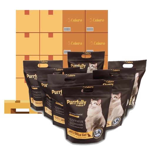 Catario Purrfully Premium - żwirek silikonowy dla kota 3,8L - 320 sztuk