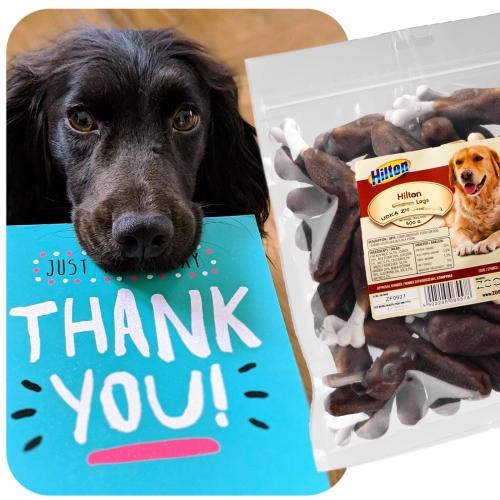 Hilton Udka z Kaczki 0,5kg - przysmak dla psów 