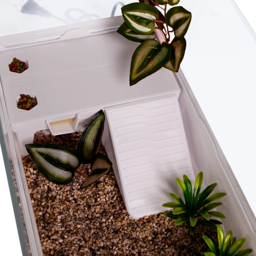 Sunsun Turtle Water Box L - akwarium dla żółwia z wyspą i filtrem