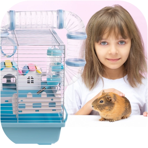 Furrever Friends Miku Canals Blue - klatka dla gryzoni kompletny zestaw
