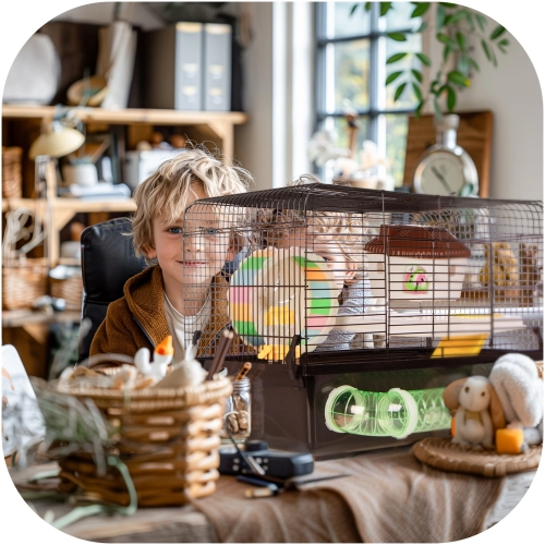 Furrever Friends Miku Elegant - klatka dla gryzoni kompletny zestaw