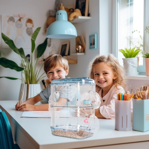 Furrever Friends Miku Clear - klatka dla małych gryzoni zestaw