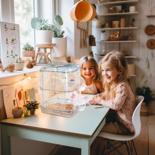 Furrever Friends Miku Clear - klatka dla małych gryzoni zestaw