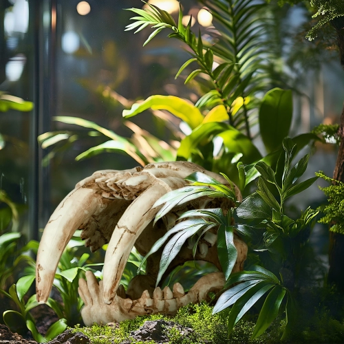 Terrario Sabertooth Skull - czaszka tygrysa do terrarium 13x8,5x11 cm