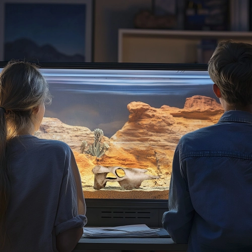 Terrario Buffalo Skull - czaszka bizona do terrarium 21x12x8 cm