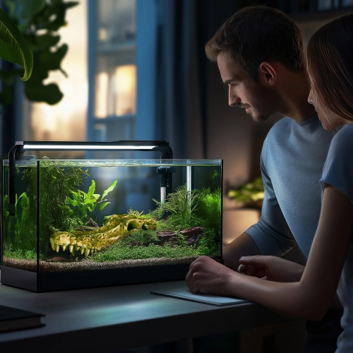 Terrario Crocodile Skull - czaszka krokodyla do terrarium 30x14x9 cm