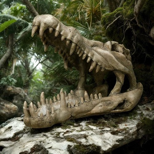 Terrario Crocodile Skull XL - czaszka krokodyla do terrarium 23x11x16 cm