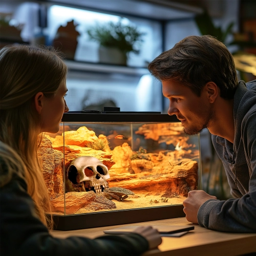 Terrario Human Skull XL - czaszka ludzka do terrarium 15x10x9 cm