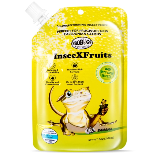 ProBugs InsecXFruits 80g - kompletna dieta pokarm i witaminy w żelu dla gadów