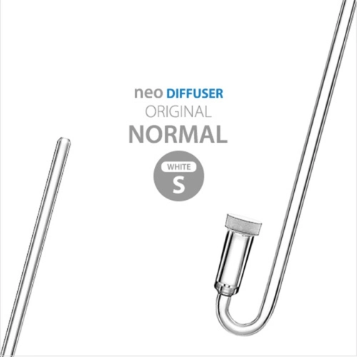 Neo Diffuser Original S CO2 + Clip White – dyfuzor CO2 + kolanko do akwarium 12mm